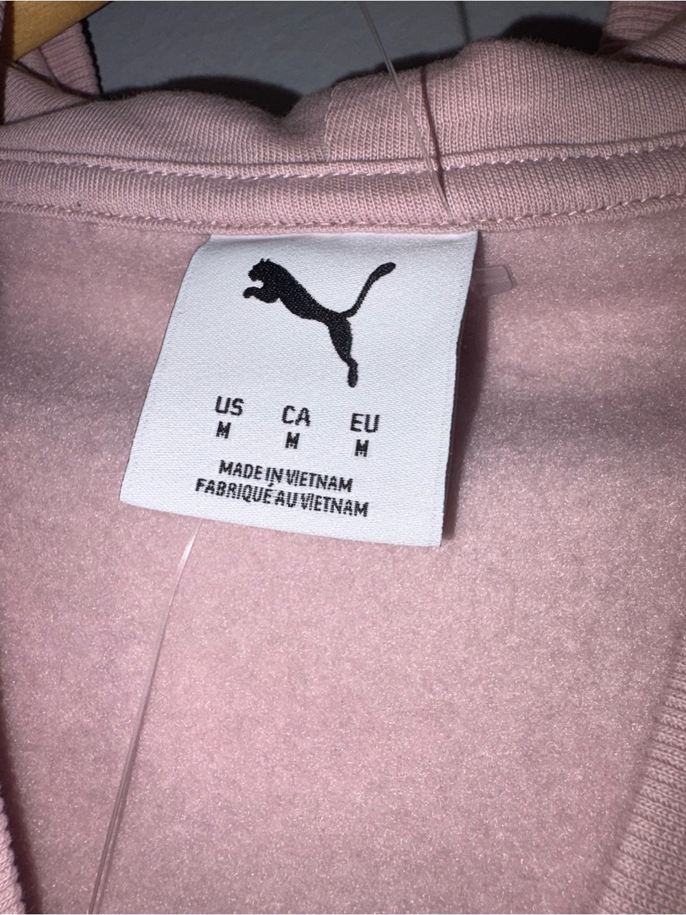 Puma Women's Light Pink V-Neck Pullover Sweater - Picture 7 of 13